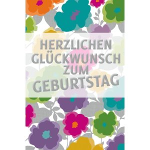 Artebene Card Foil-Birthday-Flower Modern-