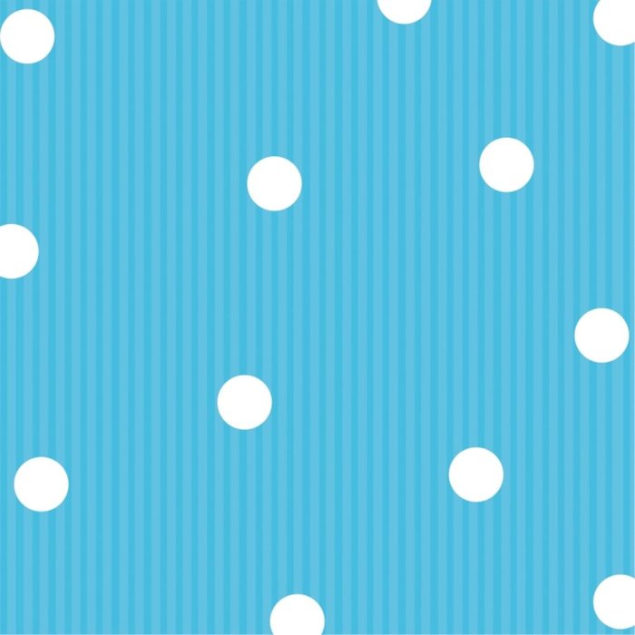 Paper napkins Dots - Stripes - aqua