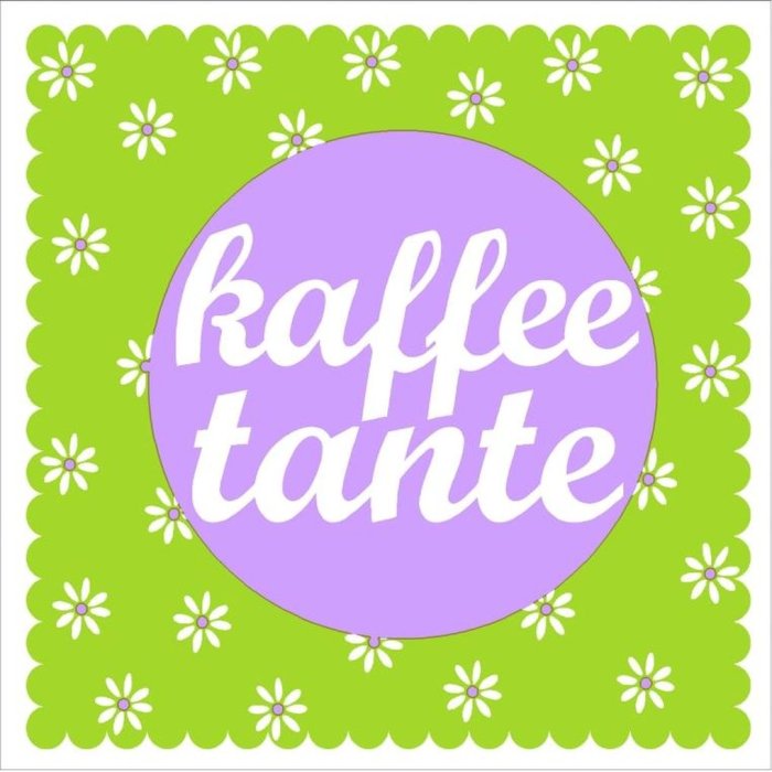 Paper napkins Kaffeetante - green