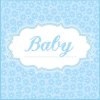 Paper napkins Baby - bleu