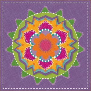 Paper napkins Kaleido - plum