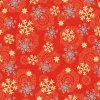 Paper napkins Eisstern - red - gold