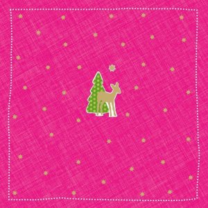 Paper napkins Bambi - small - pink