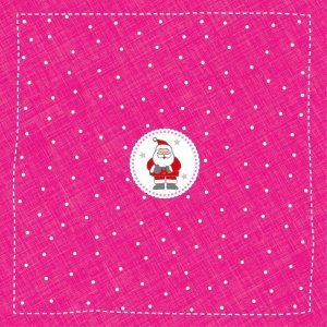 Paper napkins Santa - Mini - pink