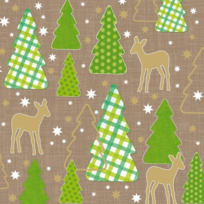 Paper napkins Bambi - taupe