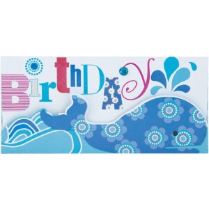 Artebene Money Envelope Happy Birthday-Whale