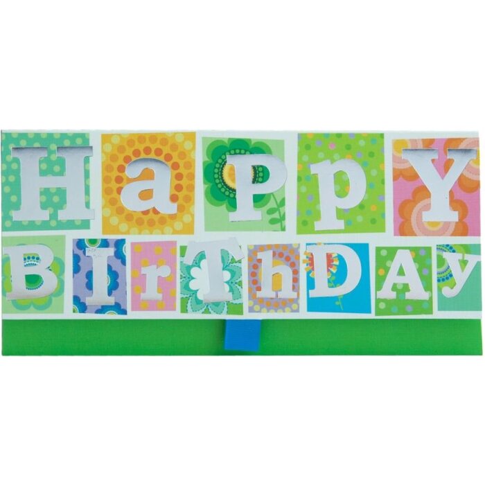 Artebene Money Envelope Happy Birthday-Flower Power