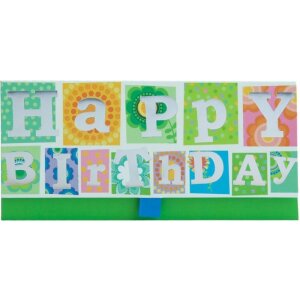 Artebene Money Envelope Happy Birthday-Flower Power