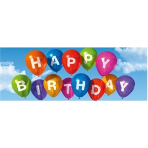 Artebene Card Birthday-Balloons-21x8 cm