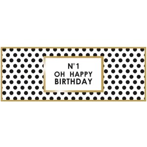 Artebene Card Embossing-Oh Happy Birthday-21x8 cm