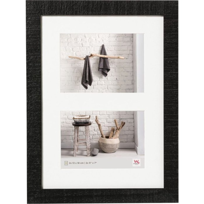 HOME wooden gallery frame black 2 x 13x18 cm