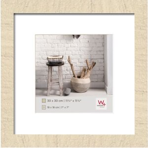 Home wooden frame 20x20 cm cream white