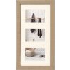 HOME Gallery Frame 3 photos 10x15 beige brown