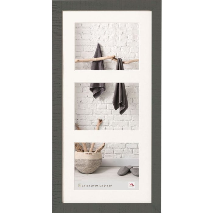 Home Gallery Frame 3x 15x20 grey