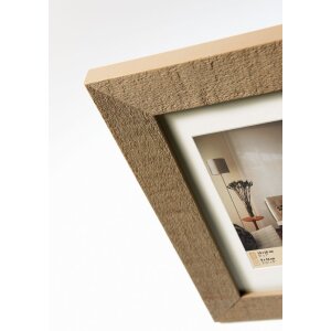 Home wooden frame 15x20 cm beige brown