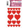 HERMA DECOR stickers hearts red 3 sheets