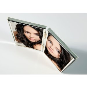 Chloe 3 portrait frame 2X10x15 silver