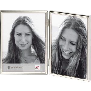 Chloe 3 portrait frame 2X13x18 silver