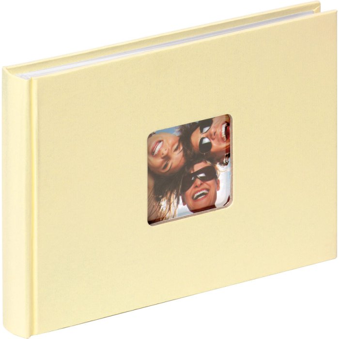 Walther small photo album FUN cream 22x16 cm 40 white sides