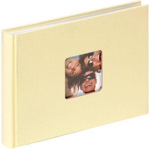 Walther small photo album FUN cream 22x16 cm 40 white sides