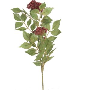 Dekozweig with red berries 74 cm