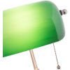 Office table lamp of glass 27x40 cm in green