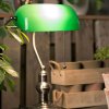 Office table lamp of glass 27x40 cm in green