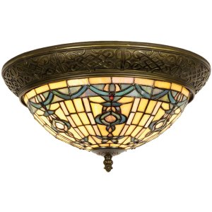 5LL-5351 Tiffany glass ceiling light 38 cm