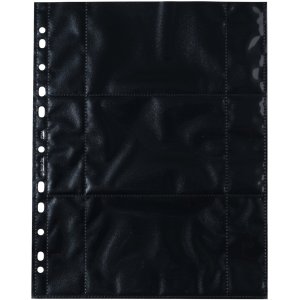 10 photo sleeves 9x13cm black - horizontal