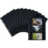 10 photo sleeves 9x13cm black - horizontal