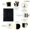 10 photo sleeves 9x13cm black - horizontal