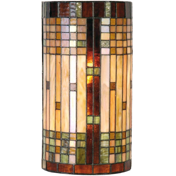 Wall lamp Tiffany stained glass 19x12x35 cm