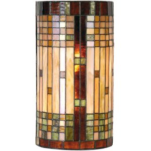 Wall lamp Tiffany stained glass 19x12x35 cm