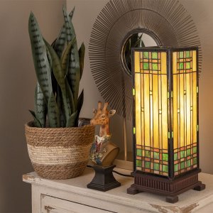 Tiffany floor lamp stained glass 18x45 cm