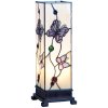 Glass table lamp with butterflies small 12,5x35 cm