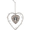 Heart Pendant ANTIQUE PORTRAIT 12x11 cm