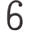 number (6) 15 cm cast-iron