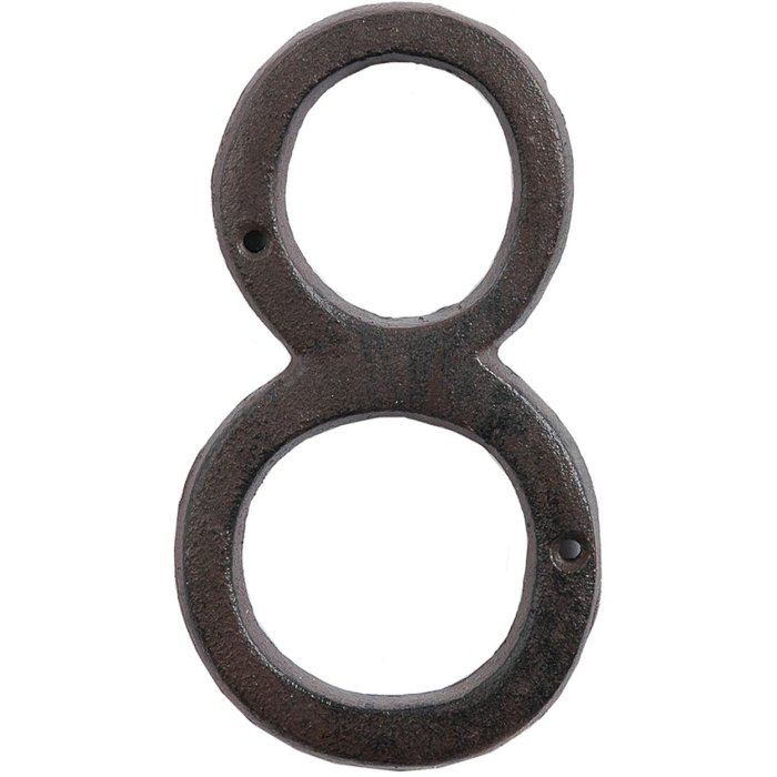 number (8) 15 cm cast-iron