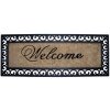 Door mat Welcome black 120x45 cm