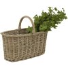 pretty basket with handle 45x17 cm brown