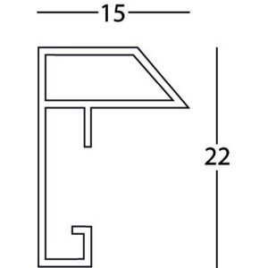 plastic frame 15x20 cm METALLICA - white