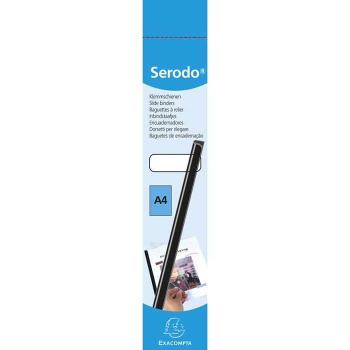 Clamping rail Serodo 25 pieces 12mm black