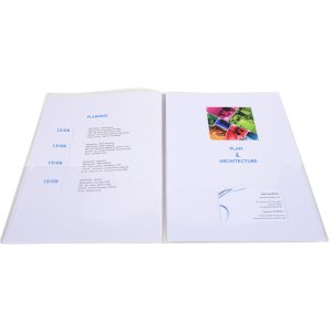 10 Pack presentation folders PP 200?, double-sided with 2 inside pockets crystal