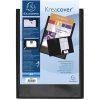 Presentation folder made of PP Krea Cover, for A4 size black