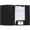 Presentation folder made of PP Krea Cover, for A4 size black