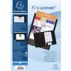 Presentation folder made of PP Krea Cover, for A4 size black