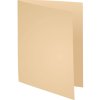 Pack of 100 file folders made from recycled cardboard 250g Foldyne Forever, for A4 Sand