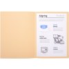 Pack of 100 file folders made from recycled cardboard 250g Foldyne Forever, for A4 Sand