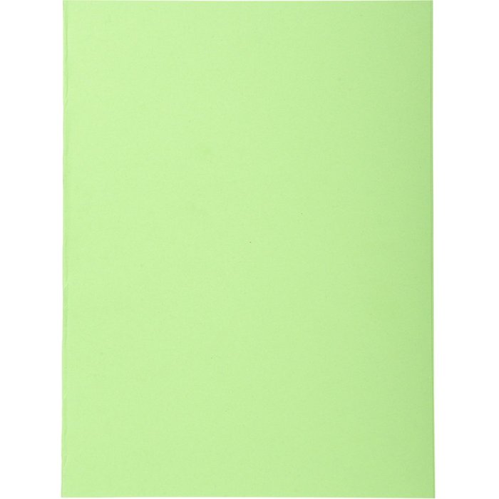 Pack of 100 file folders made from recycled cardboard 250g Foldyne Forever, for A4 Lime