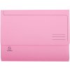 Pack of 10 briefcases with cap A4 pink